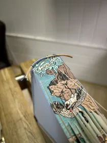 Плетение капталов на книгу о Японии